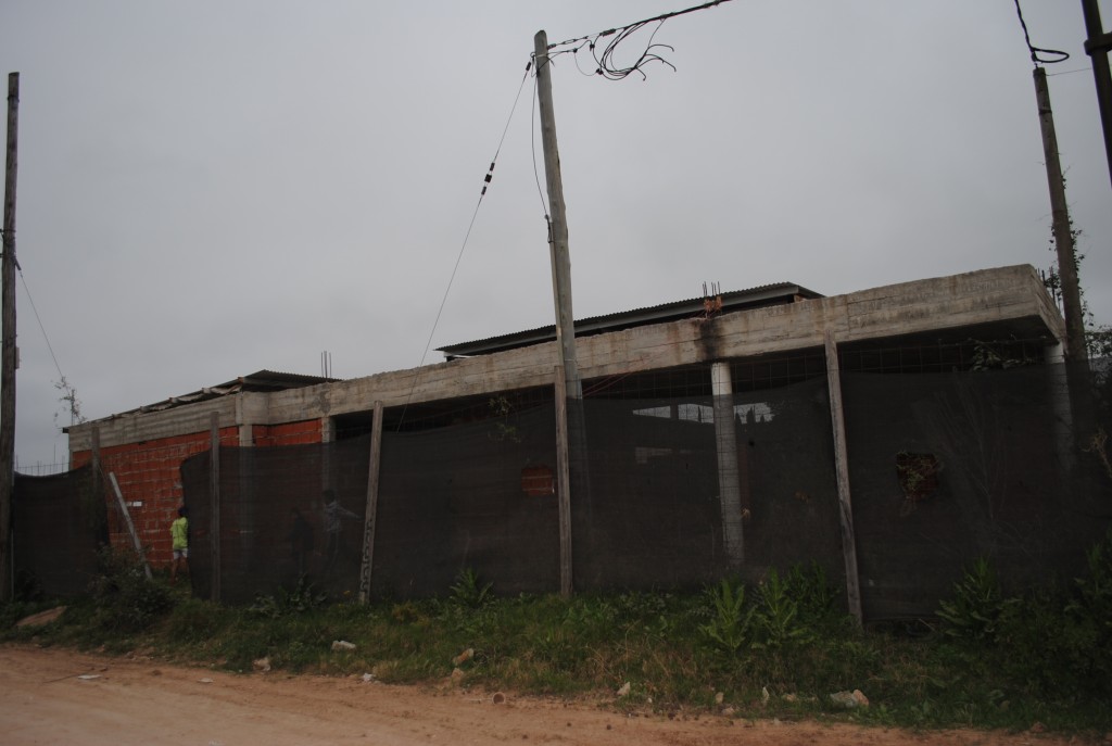 Así esta hoy la obra del nuevo edificio iniciada en el 2012